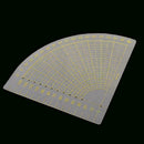 DIY Tailor Sewing Tool Quilting Patchwork Scrapbook Circle Fan Foot Ruler T I1R1