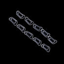 10Pcs Inserted Bayonet Silicone Clear Eyeglasses Soft Nose Pad Glasses Massag %a