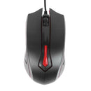 M-611 Wired Optical Mouse Built-in Gggravated Iron LED Gaming Mouse for PC