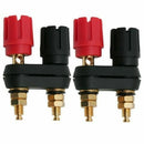 5X(SODIAL(R) Dual Female Banana Plug Terminal Binding Post for Speaker Amp V1S6)