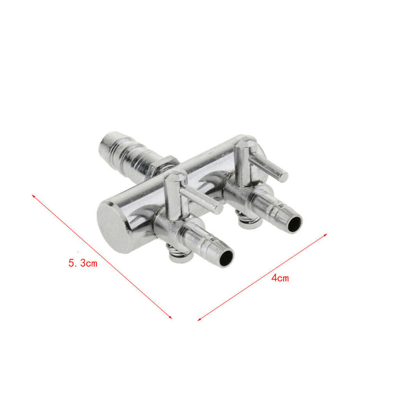 2 Ways Air  Splitter Lever Control Valve For Fish Tank Aquarium 3 Pack