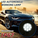 9LED Work Lamp 27W 1620LM 6500K Waterproof Round Car Truck Mini Spotlight