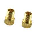 2 Pieces Car Bicycle Motorcycle Presta to Schrader Brass Tube Valve Adaptors