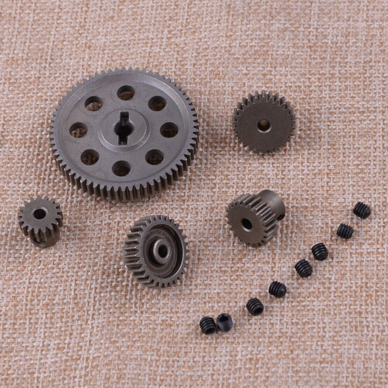 Steel Differential Main Gear Motor Pinion Cogs Set fit for HSP 1/10 Racing Cars