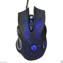 6 Buttons 5500 DPI USB LED Optical Wired Professional Gaming Mouse Mice For PC