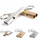 Survival Loud Whistle SOS Emergency Alloy Aluminum Keychain Camping Hiking Tools