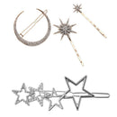 4x Hairpin Clip Snap Clip Barrette Zipper Clip