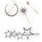 4x Hairpin Clip Snap Clip Barrette Zipper Clip