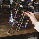 Bags Female Bling Sequins Bucket Bag Fashion Clip Shoulder Bag Backpack (Mu