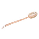 Body Scrubber Bath Brush Extra Long Handle Double Sided Bamboo Boar Bristlesã€ MO