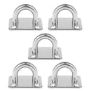 20xPad Eye Rectangle Plate Staple Ring Ceiling Hook Loop U-Shaped Design 35x30mm