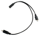 Micro USB 2.0 Data Charging Splitter Extension Cord