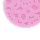 halloween pumpkin bat moon star polymer clay mold fondant mold flexible diy M&E