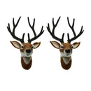 2ps cAnimal Wall Decor Creative Home Accessories Deer Head Statues Sculpture