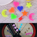 36PCS Bicycle Wheel Spoke Plastic Beads Multi Color Children Clips Decor3.AU