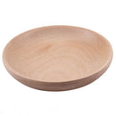 Wooden Round Plates Fruit Cake Tea Coffee Dessert Dish Food Serving Tray 11