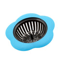 Bath Drain Shower Tub Strainer Cover Sink Trap Basin Stopper Filter Blue