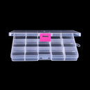 15 compartment transparent visible plastic fishing lure box fishing tackle box &