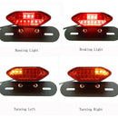 16 LED Motorcycle Quad ATV Turn Signal Brake License Plate Integrated Tail LS Gw