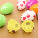 12PCs Simulation Colorful Plastic Easter Eggs Bright Plastic Egg DIY Decoration
