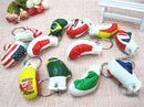 Simulation Boxing Gloves Keychain Pendant Sporting Gloves Keyring Gift Toys ME