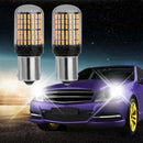 1 Pair DC 12V 10W 1156 SMD3014 144 LED Canbus Car Auto Turn Signal Light Bulbs