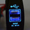 Car Auto Truck Boat Blue LED 12V&24V Dual USB Charger Backlit UTV Rock OHU