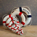 Red 9.8" Decorative Nautical Life buoy Ring Preserver Hanging Home Decor