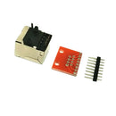 8Pcs PCB RJ45 8P8C Connector Breakout Board Accessories for Check Ethernet