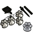 4 Solar Cat Animal Paw Lights Garden Lantern LED Path Lamp/Warm Color