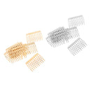20pcs Lot Women Lady Alloy Hair Clips Side Combs 10-Teeth DIY Hair Pins 56mm