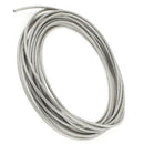 5mm Dia Steel PVC Coated, Flexible Wire Rope Cable 10 Meters Transparent +