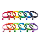 12x Pet Cat Kitten Collar Adjustable Safety Reflective Ring Necklace Strap