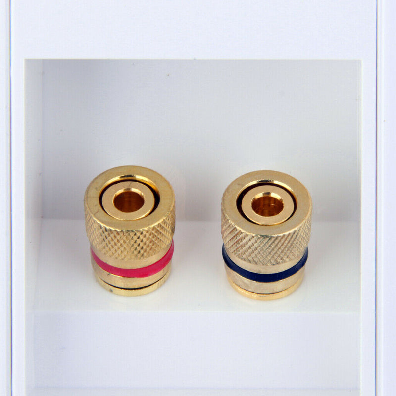 2 Sockets (female) Loudspeaker Socket Wall Mounting Box Loudspeaker Connection