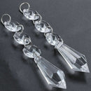 30Pcs Acrylic Crystal Clear Garland Hanging Beads Curtain Wedding Club Part H3I8