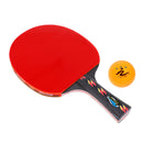 Long Handle Shake Hands Grips Two Sides Table Tennis Racket  -Pong Paddle Bat