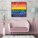 5D DIY Full Drill Diamond Painting Color Geometric Cross Stitch Embroidery