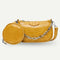 Alligator Leather Handbag Purse Women Sling Crossbody Shoulder Bag (Yellow) A#S