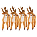 4x Beautiful Hand Painted Standing Deer Home Decorative Gift Art Craft Decor