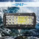 72W LED Work Light Bar Offroad Driving Fog Lamp for Car Truck SUV Tractor
