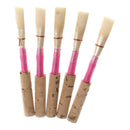 Pack Of 5 Oboe Reeds Reed Pink Strength Medium W/ Plastic Case For Oboe