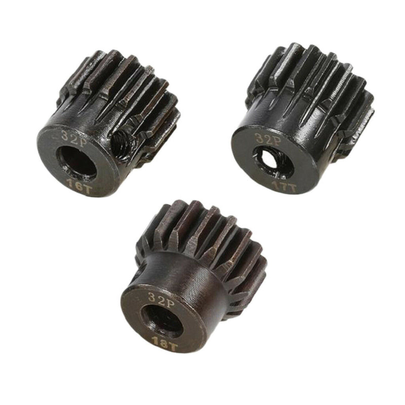 Professional 32DP 5mm Motor Gear Pinion Teeth 16T 17T 18T 16T-18T fr 1/8 Car