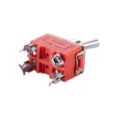 1pcs 250V 25A Waterproof ON AND OFF 4 Screw Terminal DPST Lock Lever Switch N7N3