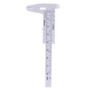 1pc Mini sliding vernier caliper plastic measure ruler gauge double scale 80mm&