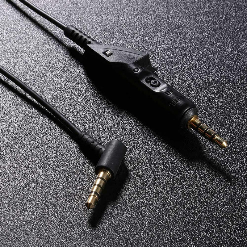 1.5m 3.5mm Male to Male Audio Cable Wire w/ Mic for Bose QC15 QC2 Earphone