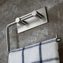 Stainless Steel Self-Adhesive Tissue Rack Toilet Paper Roll Holder Hangers Q3E1