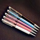 4pcs Ballpoint Pen Metal Black Ink Gel Pens Office School Writing Stationer O4Z6
