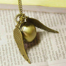 Steampunk Snitch Pocket Watch Necklace Quidditch Wing Clock U3Z9 Pendant Y2 X7K3