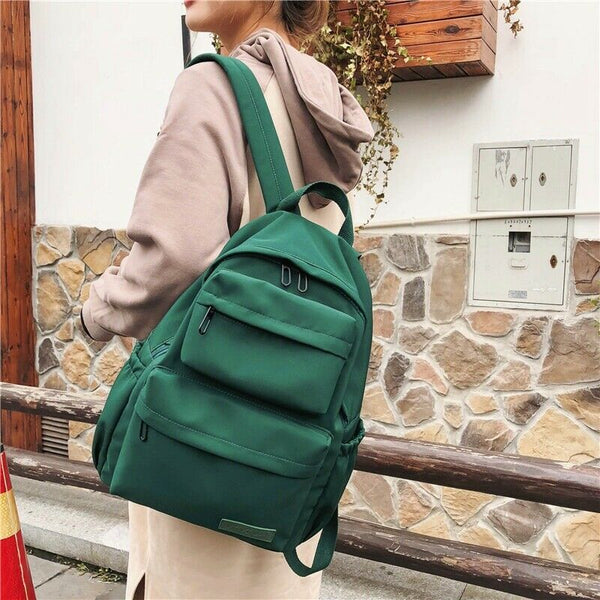 New Waterproof Nylon Backpack for Women Multi Pocket Travel Backpacks Femal W8G1