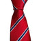 New Red blue stripes Silk Tie Jacquard Woven Classic Necktie Men's Tie
